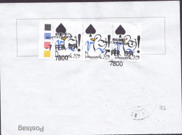 Denmark Regning Manglende Porto Bill TAXE Postage Due Australia Line Cds. SKIVE POSTKONTOR 1994 Postsag 3-Stripe - Storia Postale