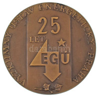 Csehszlovákia 1976. "25 éves Az Energetikai Kutatóintézet - Prága / 1951-1976" Bronz Emlékérem (60mm) T:AU Czechoslovaki - Unclassified