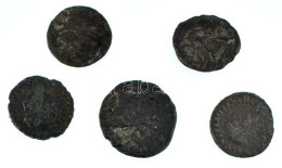 Római Birodalom 5db-os Bronz érmetétel T:VF,F Roman Empire 5pcs Bronze Coin Lot C:VF,F - Unclassified
