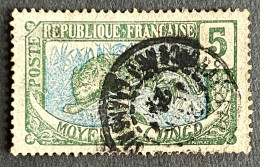 FRCG051U1 - Leopard - 5 C Used Stamp - Middle Congo - 1907 - Oblitérés