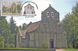 France 2015 - Eglise Saint Martial De Lestards, Correze Carte Maximum - 2010-2019