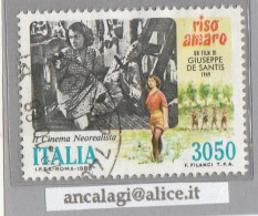 USATI ITALIA 1988 - Ref.0580A "CINEMA ITALIANO" 1 Val. - 1981-90: Used