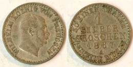 Brandenburg-Preussen 1 Silbergroschen 1867 A Wilhelm I. 1861-1888  (137 - Piccole Monete & Altre Suddivisioni