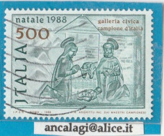 USATI ITALIA 1988 - Ref.0581 "NATALE" 1 Val. - 1981-90: Used