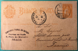 Portugal, Entier-carte 30.12.1919 - (A1204) - Enteros Postales