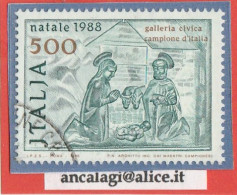 USATI ITALIA 1988 - Ref.0581B "NATALE" 1 Val. - 1981-90: Afgestempeld