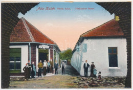 ** T2/T3 Ada Kaleh, Hayri Hassan Török üzlete, Kantin / Turkish Bazaar Shop, Street (képeslapfüzetből / From Postcard Bo - Unclassified