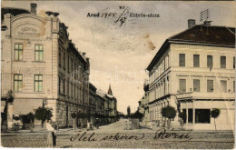 T2 1905 Arad, Eötvös Utca, Rozsnyay Gyógyszertár. Kerpel Izsó Kiadása / Street, Pharmacy - Unclassified