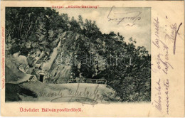 T2 1903 Bálványosfürdő, Bálványosfüred, Baile Bálványos (Torja, Turia); Torjai Büdös-barlang. Divald / Cave - Zonder Classificatie