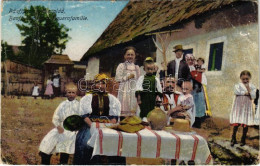 ** T3 Bánffyhunyad, Huedin; Erdélyi Család, Folklór. Ábrahám M. Kiadása / Transylvanian Folklore, Family (Rb) - Non Classificati
