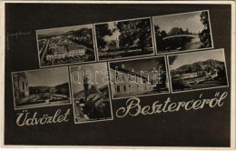 T2/T3 1943 Beszterce, Bistritz, Bistrita; Mozaiklap / Multi-view Postcard - Non Classificati