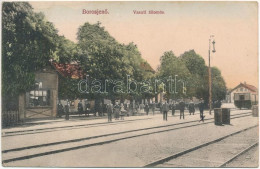T2/T3 1912 Borosjenő, Borosineu, Ineu; Vasútállomás. Marosy Vendel Kiadása / Railway Station (EK) - Ohne Zuordnung