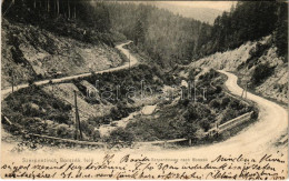 T2/T3 1904 Borszék, Borsec; Szerpentinút Borszék Felé / Serpentinweg / Road To Borsec (EK) - Non Classificati