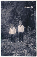 * T4 1937 Borszék, Borsec; Gyerekek / Children. Georg Heiter Photo (vágott / Cut) - Non Classificati