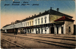 ** T2/T3 Brassó, Kronstadt, Brasov; Vasútállomás, Vonat / Railway Station, Train (EB) - Non Classés