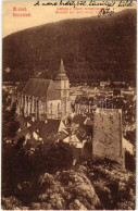 T2/T3 1909 Brassó, Kronstadt, Brasov; Látkép A Fekete Templommal / Ansicht Mit Schwarzer Kirche / General View With Chur - Non Classés