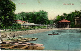 T2/T3 1913 Buziásfürdő, Baile Buzias; Szent Antal Tó / Lake, Promenade (EK) - Ohne Zuordnung