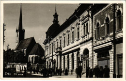 T2/T3 1943 Dés, Dej; Fő Utca, Hotel Hungaria Szálloda, Berger Adolf üzlete / Main Street, Hotel, Shop (EK) - Unclassified