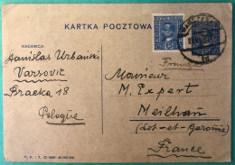 Pologne, Entier-carte De Varsovie 23.7.1929 - (A1209) - Postwaardestukken