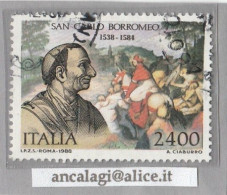 USATI ITALIA 1988 - Ref.0582 "SAN CARLO BORROMEO" 1 Val. - 1981-90: Used