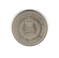 557/ ILE DE MAN : Elizabeth II : 1 Crown 1977 (copper-nickel - 29,36 Grammes) Jubilé De La Reine - Île De  Man