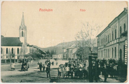 T3 Alsókubin, Dolny Kubín (Árva, Orava); Fő Tér, Templomok. W.L. Bp. 2441. / Main Square, Churches (kopott Sarkak / Worn - Sin Clasificación