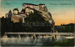 T3 1913 Árvaváralja, Oravsky Podzámok; Árva Vára. Neumann József Kiadása / Oravsky Zámok / Castle (ragasztónyom / Glue M - Unclassified