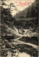 T2/T3 1912 Barlangliget, Höhlenhain, Tatranská Kotlina (Tátra, Magas Tátra, Vysoké Tatry); Landoki Híd Vízeséssel. Wlasz - Zonder Classificatie