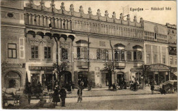 T2/T3 1915 Eperjes, Presov; Rákóczi Ház, Piac, Spira Henrik, Eichenbaum M., Goldwender, Gallotsik és Moskovits-cipőgyár  - Ohne Zuordnung