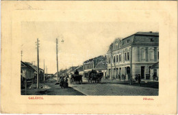 T3 Galánta, Fő Utca, üzletek, Lovaskocsi. W.L. Bp. 4474. 1911-13. / Main Street, Shops, Horse-drawn Carriage (EK) - Ohne Zuordnung