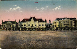 T2/T3 1924 Léva, Levice; Tér. Nyitrai és Társa Kiadása / Square (EK) - Unclassified