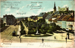 T2 1903 Pozsony, Pressburg, Bratislava; Sétatér. Heliocolorkarte Von Ottmar Zieher / Promenade - Ohne Zuordnung