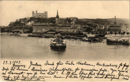 T2/T3 1903 Pozsony, Pressburg, Bratislava; Vár. Verlag "Bediene Dich Allein" / Castle (EK) - Non Classificati