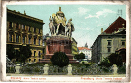 ** T2/T3 Pozsony, Pressburg, Bratislava; Mária Terézia Szobor. Bediene Dich Allein / Statue, Monument - Ohne Zuordnung