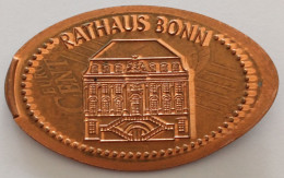 Pièce écrasée -  RATHAUS  - BONN - Souvenir-Medaille (elongated Coins)