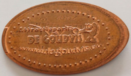 Pièce écrasée -  ATTRACTIEPARK - DE GOURDVIS - Monete Allungate (penny Souvenirs)