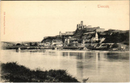 ** T2/T3 Trencsén, Trencín; Vár, Híd. Gansel Lipót 134. / Trenciansky Hrad / Castle, Bridge (EK) - Non Classés