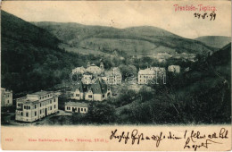* T3 1899 (Vorläufer) Trencsénteplic, Trencianske Teplice; Látkép, Nyaralók / General View, Villas, Spa (Rb) - Non Classés