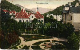 T4 1909 Trencsénteplic, Trencianske Teplice; Nyaralók. Wertheim Zsigmond Kiadása / Villas, Spa (EM) - Non Classés