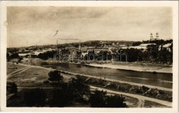 T2/T3 1938 Ungvár, Uzshorod, Uzhorod; Látkép, Izraelita Templom, Zsinagóga / General View With Synagogue + "1938 Ungvár  - Non Classificati