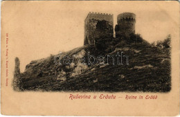 ** T3 Erdőd, Erdut; Rusevina U Erdutu / Ruine In Erdőd / Vár / Castle Ruins (ázott / Wet Damage) - Unclassified