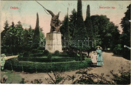 T2/T3 1912 Eszék, Essegg, Osijek; Sokcevicev Hip / Hősök Emlékműve / Military Heroes Monument (Rb) - Ohne Zuordnung