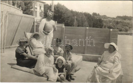 * T1/T2 1912 Mali Losinj, Lussinpiccolo; Nyaralás Cigale-ben A Tengerparton / Summer Holiday By The Sea. Photo - Non Classificati