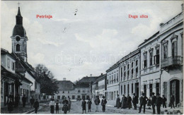 T2 1907 Petrinya, Petrinja; Duga Ulica / Utca, üzletek / Street View, Shops - Non Classificati
