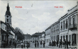 T2 1907 Petrinya, Petrinja; Duga Ulica / Utca, üzletek / Street View, Shops - Non Classés