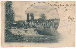 * T3/T4 1902 Svica (Otocsán, Otocac), Svica Kod Otocca / Vízesés / Waterfall (ázott / Wet Damage) - Unclassified