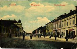 T3 1912 Pancsova, Pancevo; Almási út, üzletek. Horovitz Adolf és Fia Kiadása / Street View, Shops (EB) - Unclassified