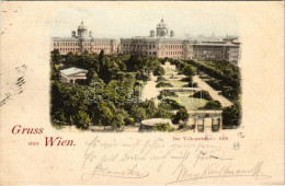 T2 1898 (Vorläufer) Wien, Vienna, Bécs; Der Volksgarten / Park - Non Classificati