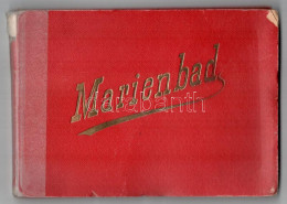 ** Mariánské Lázne, Marienbad; Leporellófüzet 12 Lappal / Leporello Booklet With 12 Pages, - Unclassified