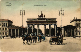 T2/T3 1907 Berlin, Brandenburger Tor / Square, Triumphal Arch, German Soldiers (fl) - Unclassified
